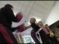 Kickboxing class.