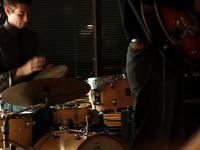 Lucas Ashby on the drums
