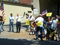 St. Louis Tea Party Protest @ SEIU Office - August 8, 2009