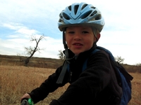 Daddy and the boys on our MTB trip