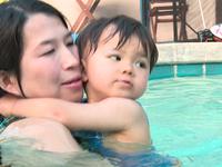 Bol's First Swim - July 2009