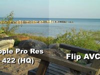 Flip HD comparison with Apple ProRes Transcode
