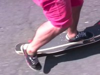 Riding the Bustin Boards Complex Longboard w/ Gullwing M1 trucks and Orangatang 4President wheels