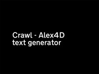 Final Cut free plugin demo: Text Crawl