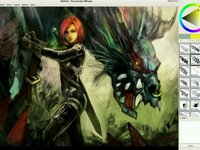 Digital painting time-lapse : Lezard