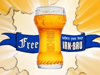 IRN-BRU's Sir Swigs-a-lot and The Mighty Glass