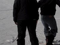 Snowboarding at Wilmot Mountain