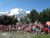 Attempt to set a record for the World's Largest Water Balloon Fight