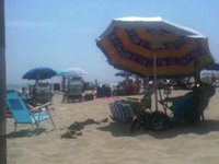 windy day on the beach