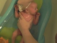 Mara's First Bath