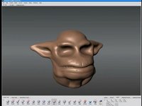 Mudbox 2010 timelapse demo. "Mangalore Bust Sketch. 5th Element alien"