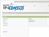 Work in Comics: Registering an Account