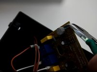 Using a resistance to lower audio