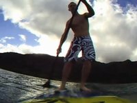 Stand up paddle surfing and snorkeling in Tahiti