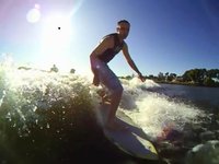 Wakesurfing and Wakeboarding the Stockton Delta