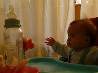 Hide and seek in my high chair