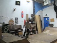 Our mini ramp gets a haircut.