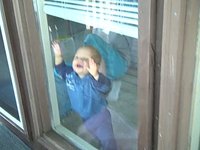 Thomas has fun with glass