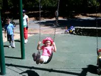 EGB and CSB swinging in the park...