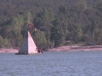 Surcando el pantano de Sau