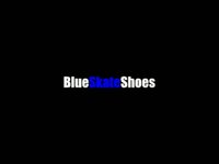 Blue skate shoes