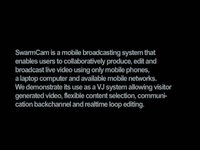 Instant Broadcasting System (previously SwarmCam)