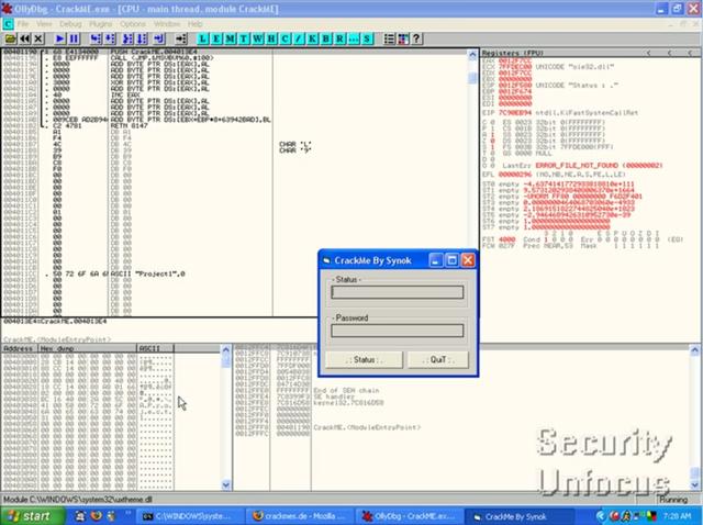 Reverse Engineering a Crackme Reverse Engineering a Crackme