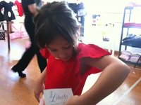 Maren gets her ballet clothes