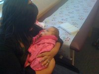 June's getting ready for her two-month check-up!