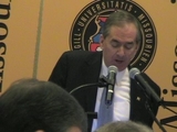 <p>UM president Gary Forsee speaks at the February meeting of the UM system Board of Curators in Columbia.
</p>