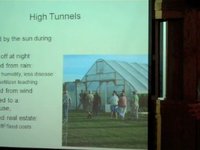 High tunnel seminar, Dept. of Horticulture, Cornell University