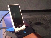 Zune HD AV dock demo on giant Pioneer TV
