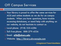 2009 AGS Library Tutorial