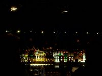 client work club XO, lcd behind bar