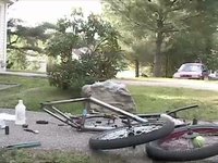Assembling a BMX bike in 1 minute
