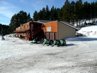 Snowmobile on trail #4 Blackhills, SD 2-5-09