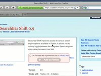 SearchBar Shift - Extension for Firefox