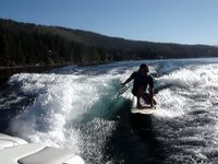 Donner Lake Wakesurfing Session with Special Guest Jeremy Jones