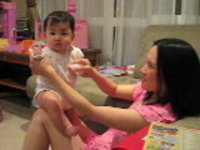 2009 09 15 Ashley air guitar