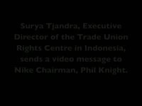 Surya Tjandra: Message to Nike Chairman, Phil Knight
