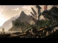 Island Temple Matte Painting Build-up