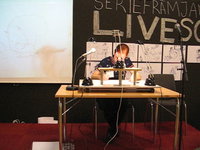 Live drawing at the Gothenburg book fair