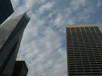 Bryant Park Skyline with Clouds- Time Lapse