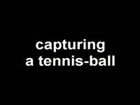 Robotic catching of a mechanically thrown tennis-ball