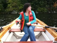 Tiff's first rowboat