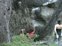 Wooden Cobra and Castle Peak Boulders