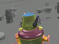 solid / wireframe opengl preview of bemilex tv commerical