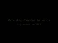 Inside view of worship center (Sept 30)