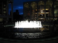 The renovated Revson Fountain at Lincoln Center