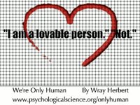 "I am a Lovable Person." "Not."